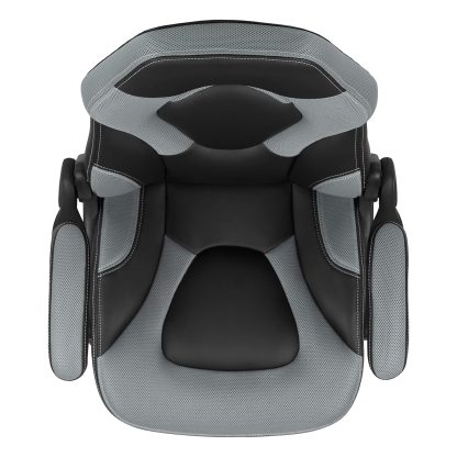 X10 Black & Grey Faux Leather Racer Style Gaming Office Chair - Image 8