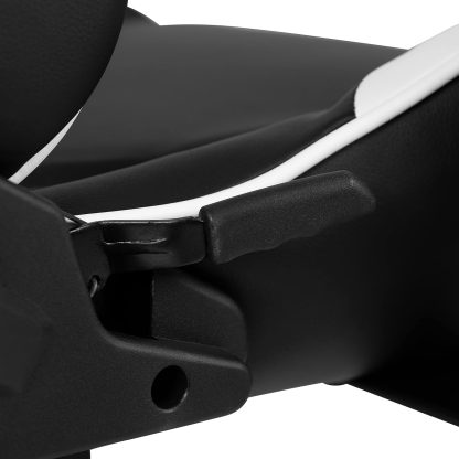 X20 Black & White Faux Leather Racer Style Gaming Office Chair - Image 5