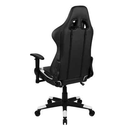 X20 Black & White Faux Leather Racer Style Gaming Office Chair - Image 8