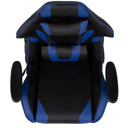 X20 Black & Blue Faux Leather Racer Style Gaming Office Chair - Image 5
