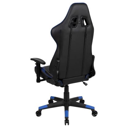 X20 Black & Blue Faux Leather Racer Style Gaming Office Chair - Image 8
