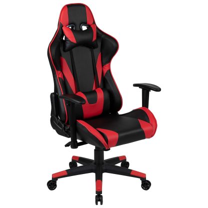 X20 Black & Red Faux Leather Racer Style Gaming Office Chair - Image 2