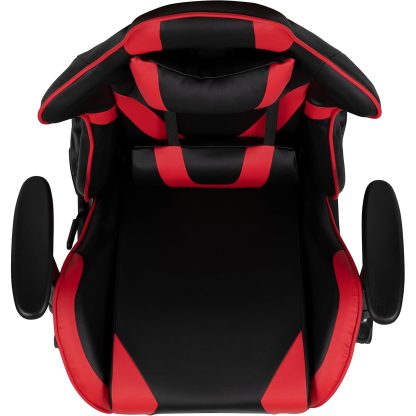 X20 Black & Red Faux Leather Racer Style Gaming Office Chair - Image 4