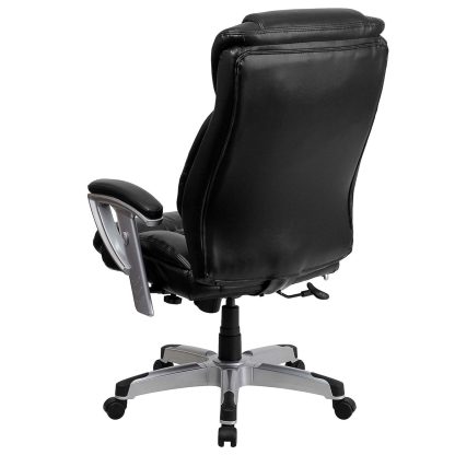 Black Faux Leather High Back Executive Office Chair - Image 3