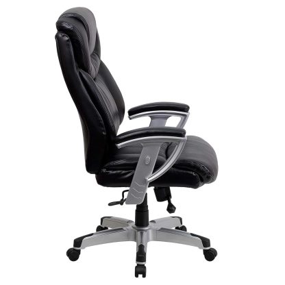 Black Faux Leather High Back Executive Office Chair - Image 4