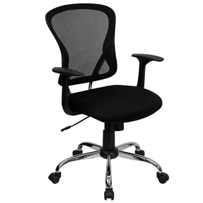 Black Mesh Back Ergonomic Office Chair - Image 2