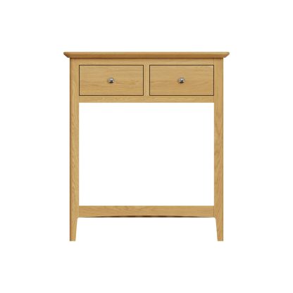 Hudson Ash 2 Drawer Console Hall Table - Image 5