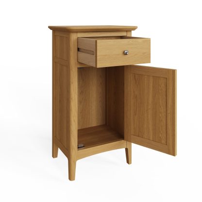 Hudson Ash 1 Door 1 Drawer Single Sideboard - Image 4