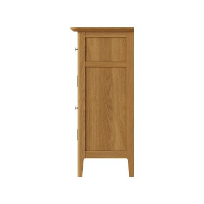 Hudson Ash 1 Door 1 Drawer Single Sideboard - Image 7