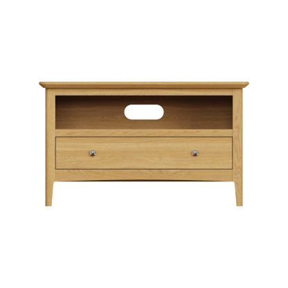 Hudson Ash 1 Drawer Corner TV Unit - Image 6