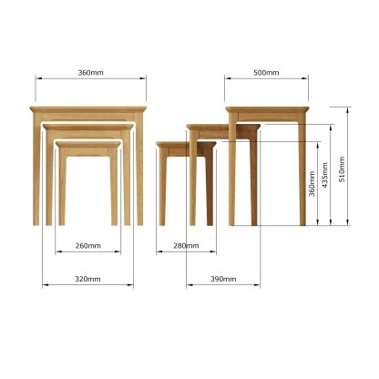 Hudson Ash Nest Of 3 Tables - Image 2