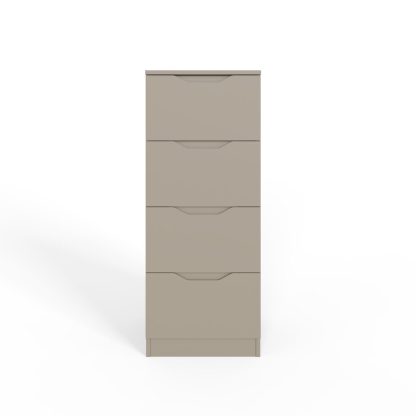 Luno 4 Drawer Tallboy Chest Of Drawers - Putty - Image 3