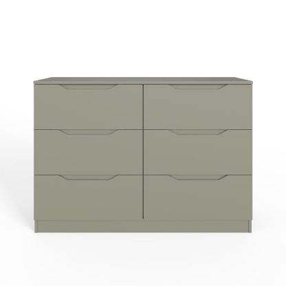 Luno 6 Drawer Chest Of Drawers - Ash Green - Image 3