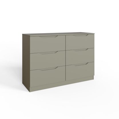 Luno 6 Drawer Chest Of Drawers - Ash Green - Image 4