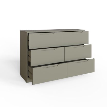 Luno 6 Drawer Chest Of Drawers - Ash Green - Image 5