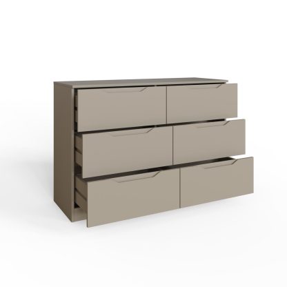 Luno 6 Drawer Chest Of Drawers - Putty - Image 5