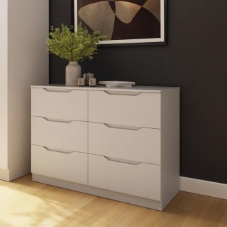 Luno 6 Drawer Chest Of Drawers - White