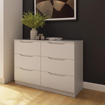 Luno 6 Drawer Chest Of Drawers - White