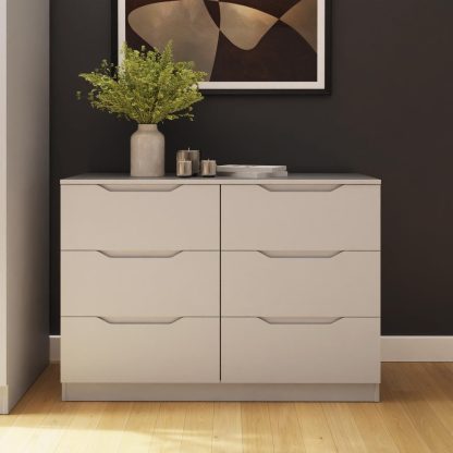 Luno 6 Drawer Chest Of Drawers - White - Image 2