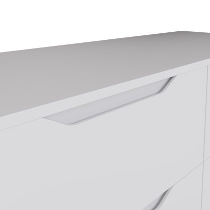 Luno 6 Drawer Chest Of Drawers - White - Image 6