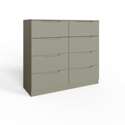 Luno 8 Drawer Chest Of Drawers - Ash Green - Image 3