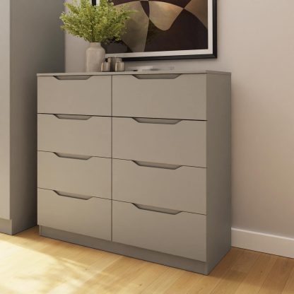 Luno 8 Drawer Chest Of Drawers - Putty