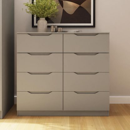 Luno 8 Drawer Chest Of Drawers - Putty - Image 2