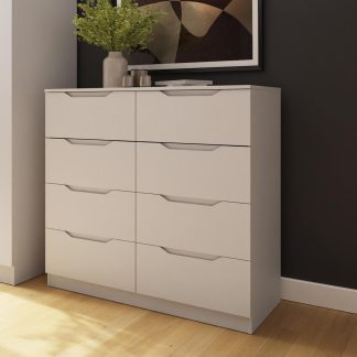 Luno 8 Drawer Chest Of Drawers - White