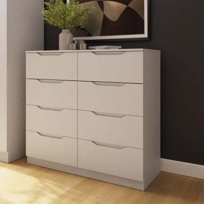 Luno 8 Drawer Chest Of Drawers - White