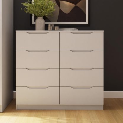 Luno 8 Drawer Chest Of Drawers - White - Image 2