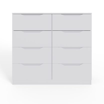 Luno 8 Drawer Chest Of Drawers - White - Image 3