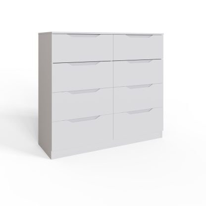 Luno 8 Drawer Chest Of Drawers - White - Image 4