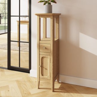 Newark Ash Assembled Tower Cabinet