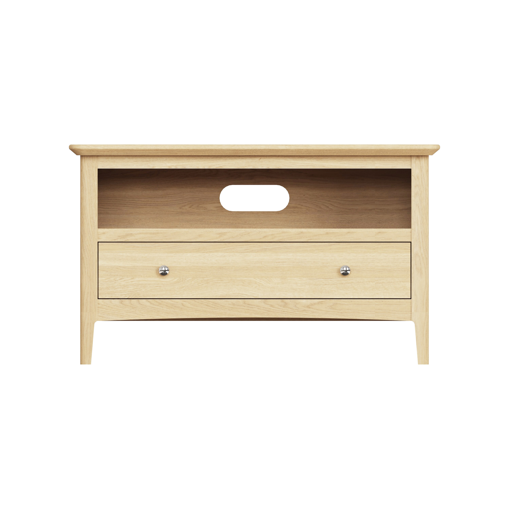 Hudson Ash 1 Drawer Corner TV Unit - Image 5
