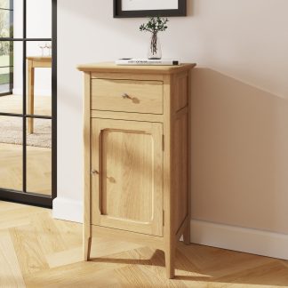 Hudson Ash 1 Door 1 Drawer Single Sideboard