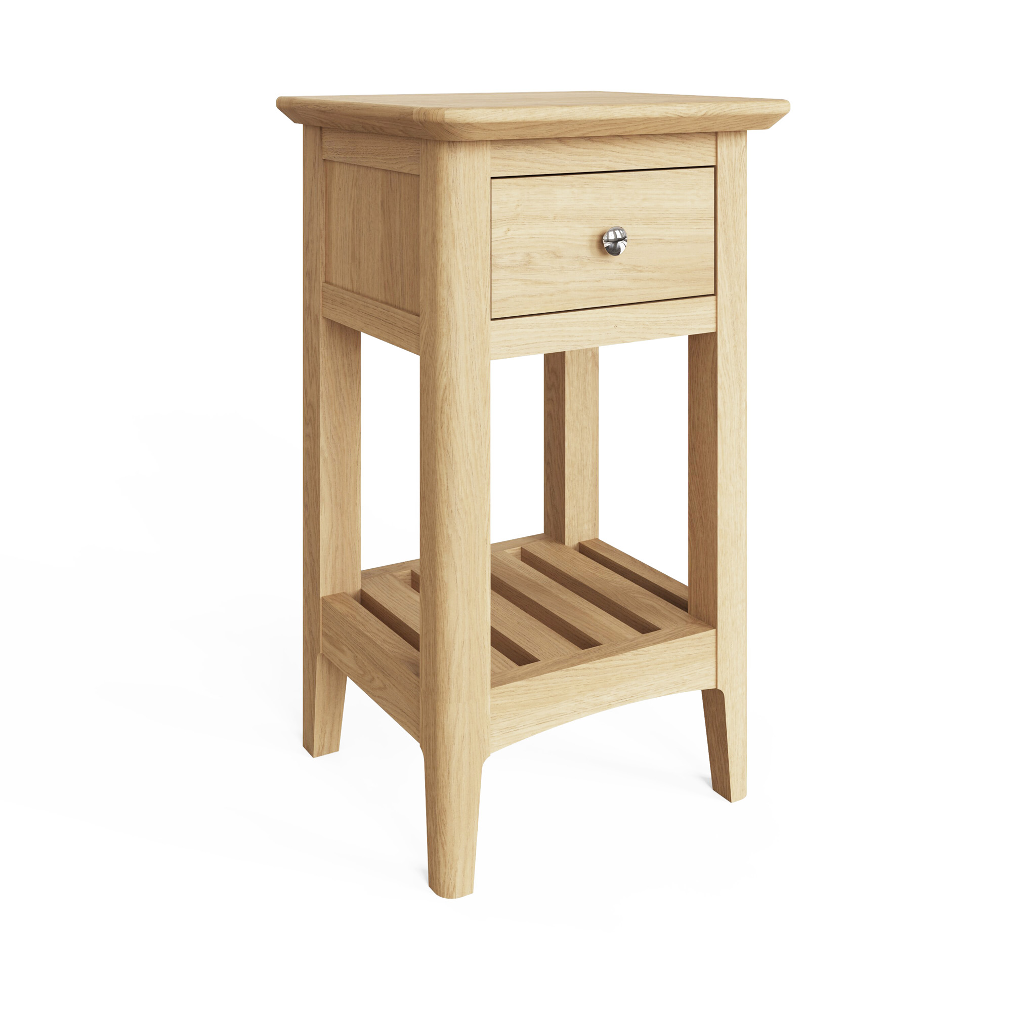 Newark Ash 1 Drawer Slim Bedside - Image 3