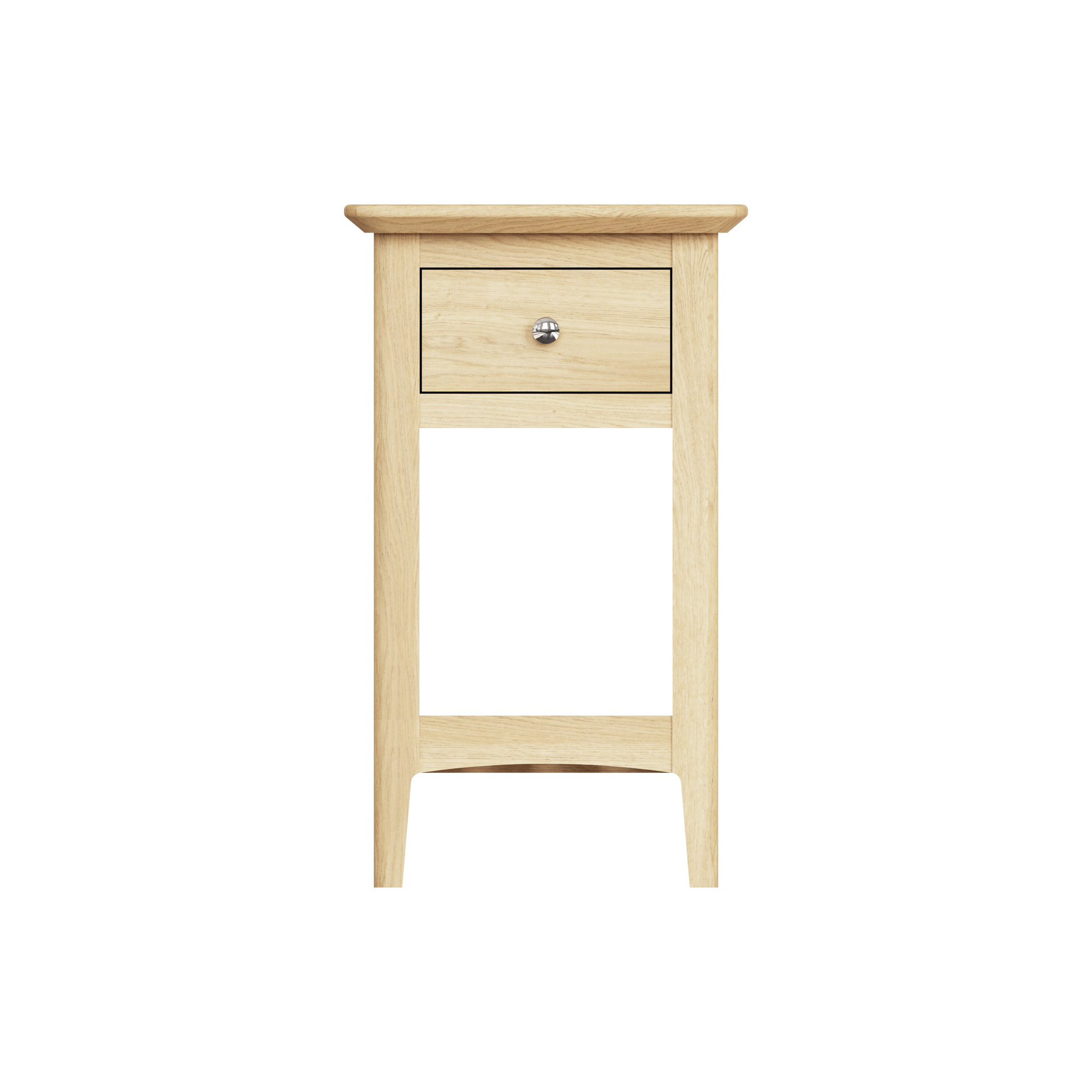 Newark Ash 1 Drawer Slim Bedside - Image 5