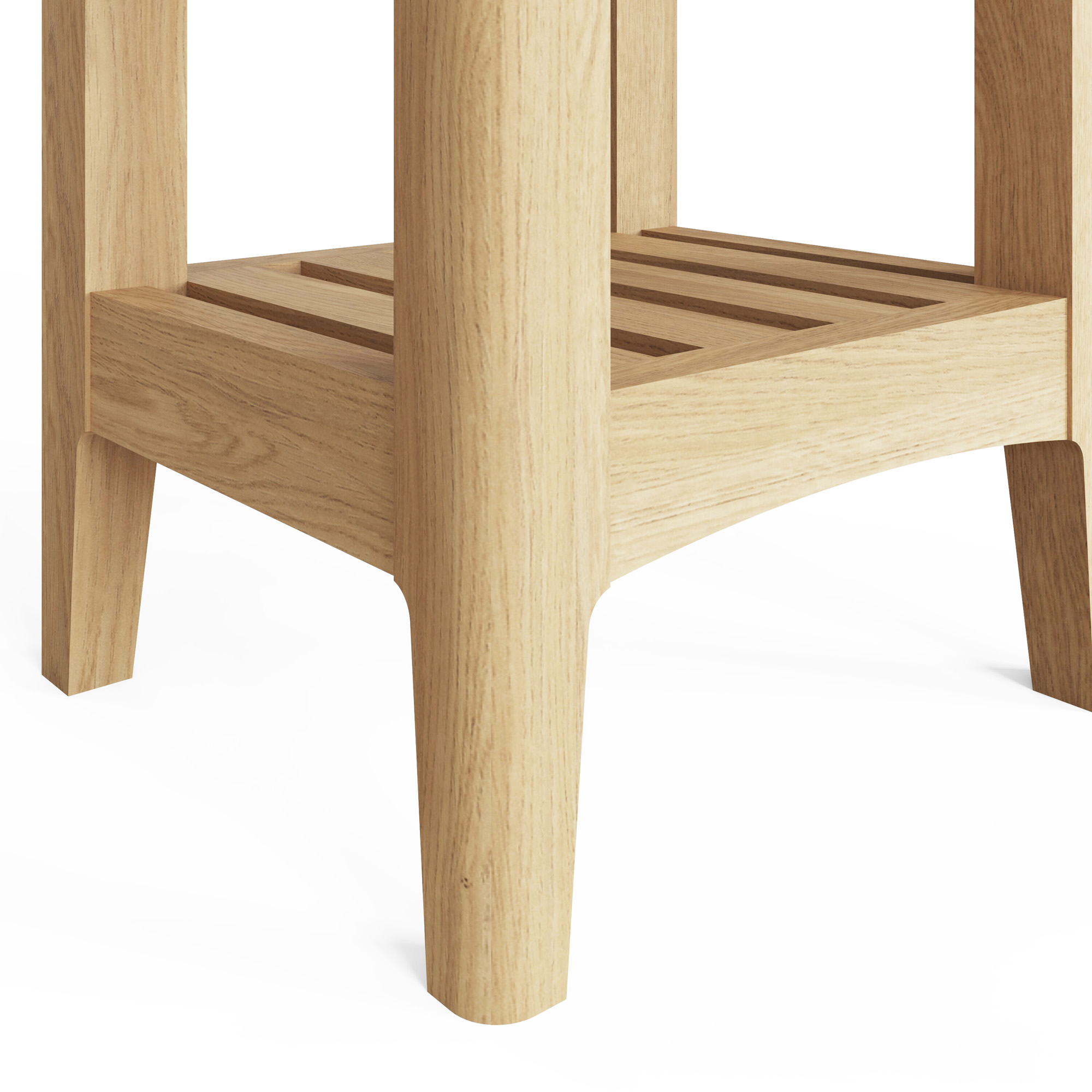 Newark Ash 1 Drawer Slim Bedside - Image 7