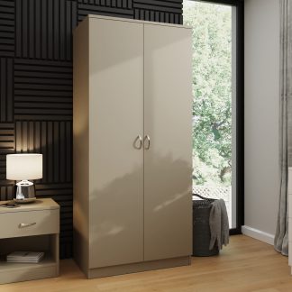Promo 2 Door Double Wardrobe - Putty