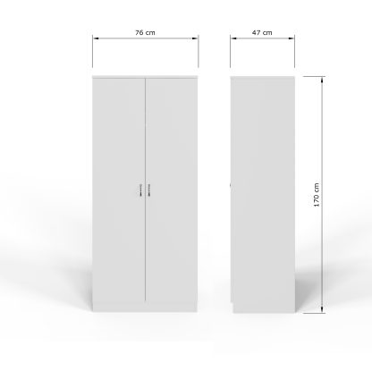 Promo 3 Piece Bedroom Furniture Set - White - Image 8