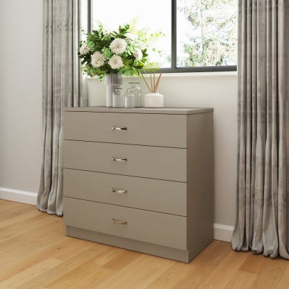 Promo 3 Piece Bedroom Furniture Set - Putty - Image 3