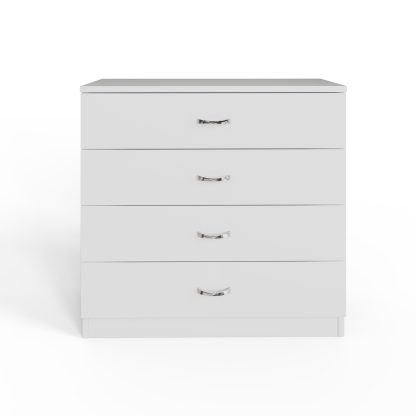 Promo 4 Drawer Chest Of Drawers - White - Image 3