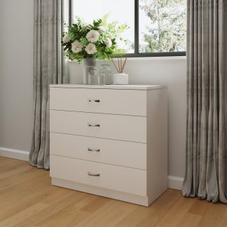 Promo 4 Drawer Chest Of Drawers - White