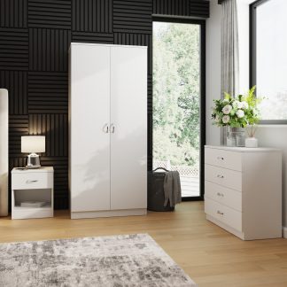 Promo 3 Piece Bedroom Furniture Set - White
