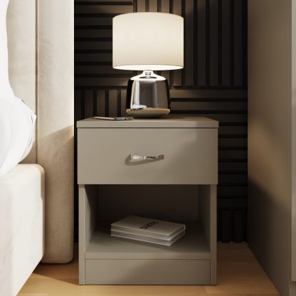 Promo 1 Drawer Nightstand With Shelf - Putty - Image 2