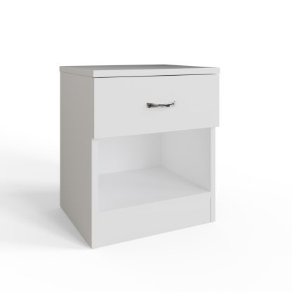 Promo 1 Drawer Nightstand With Shelf - White - Image 3