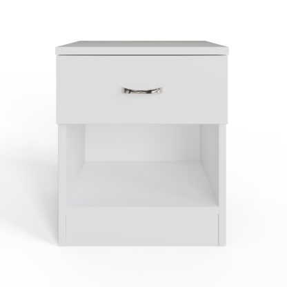 Promo 1 Drawer Nightstand With Shelf - White - Image 5