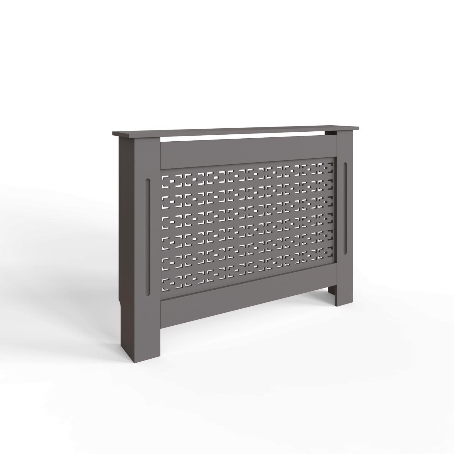FWStyle Geometric Pattern Medium Grey Radiator Cover - Image 3