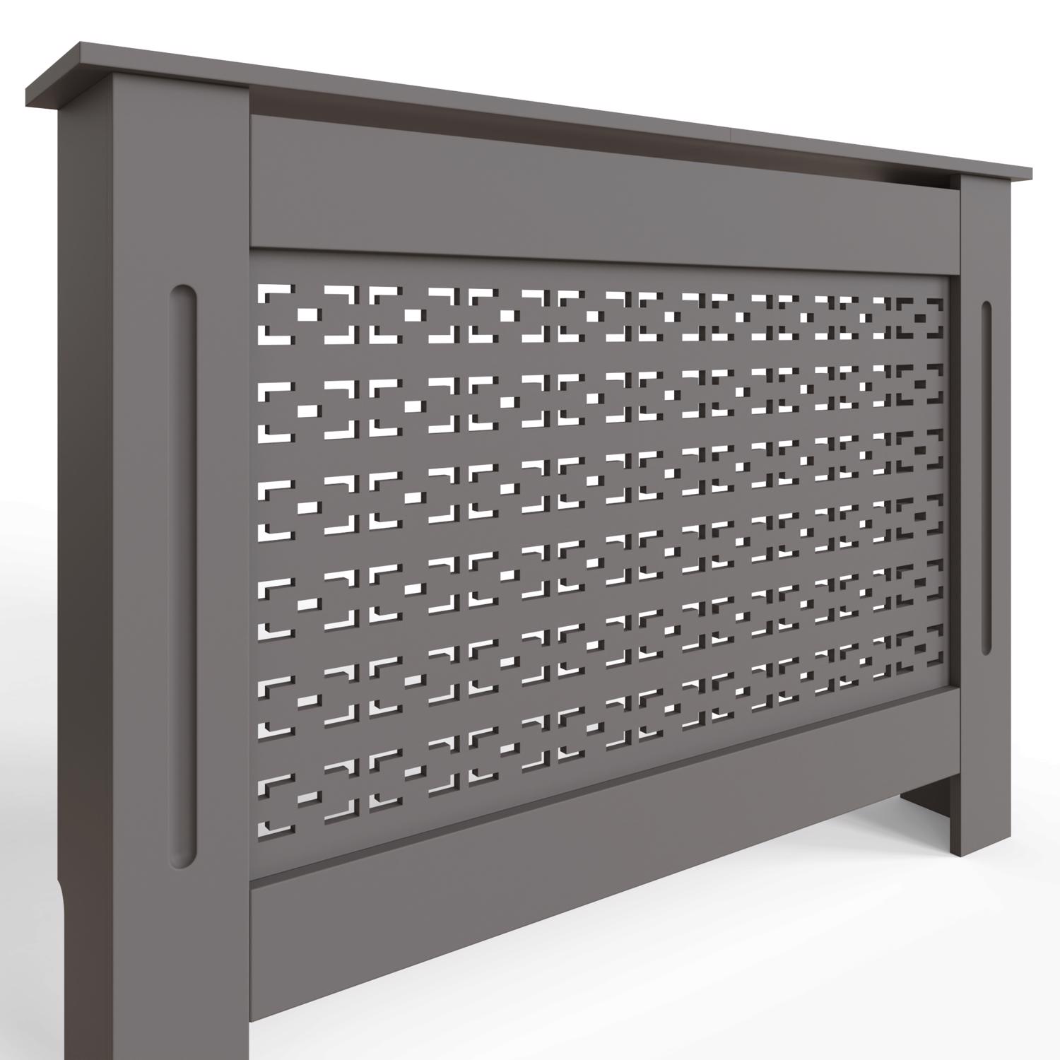 FWStyle Geometric Pattern Medium Grey Radiator Cover - Image 5