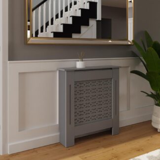 FWStyle Geometric Pattern Small Grey Radiator Cover